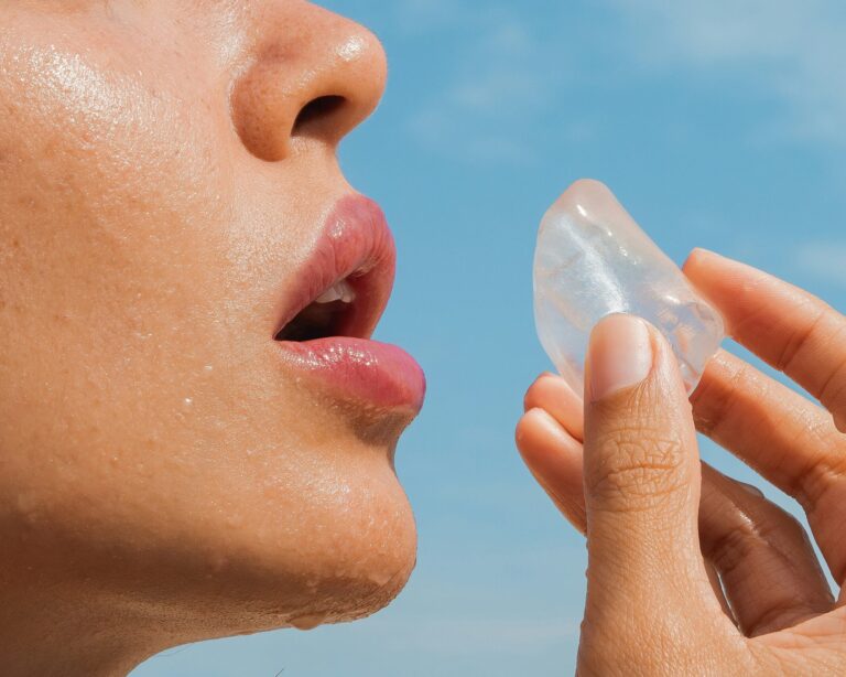 Applying Ice To Your Face For Clearer, Tighter Skin